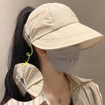 Sun Safe Chic Summer Mask Holder Hat