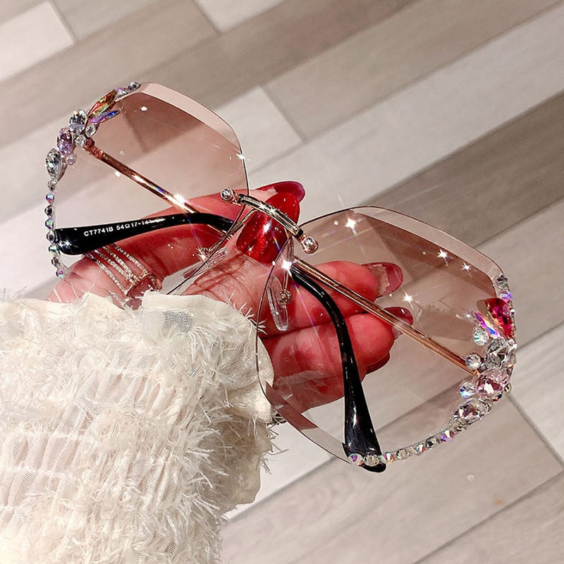 Fancy Women Rhinestone Sunglasses - Image 17