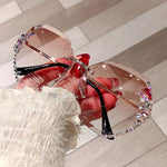 Fancy Women Rhinestone Sunglasses