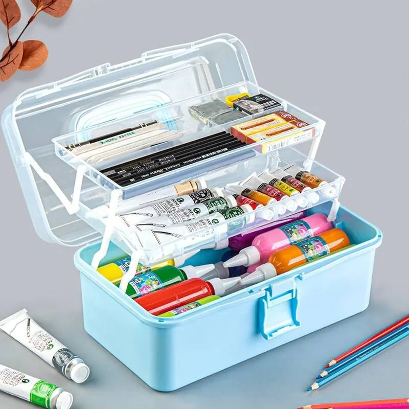 Three Layer Multi-Use DIY Craft Storage Box - Image 0