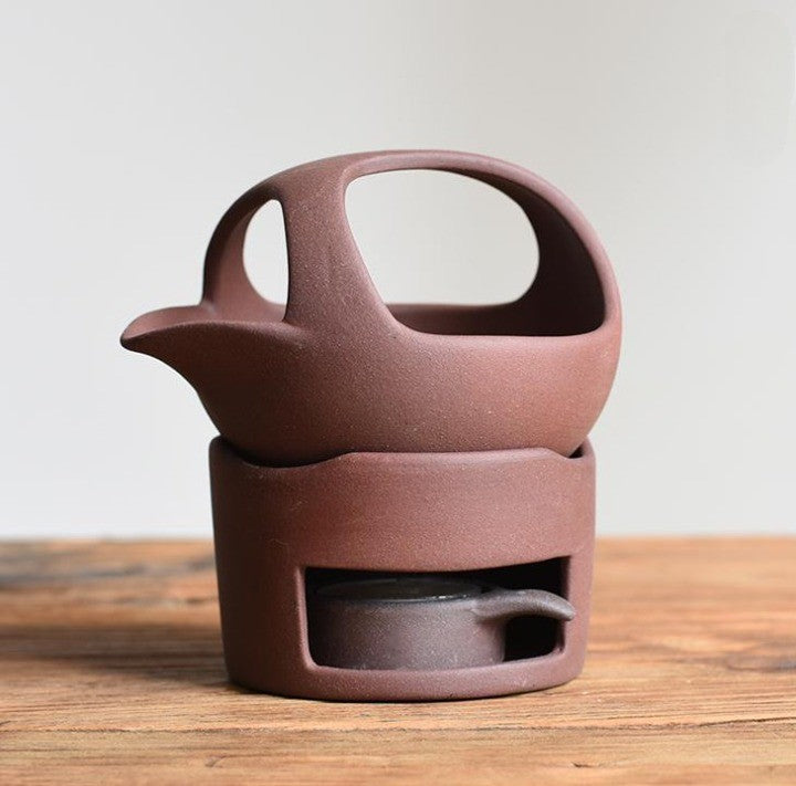 Japanese Style Simple Candle Tea Warmer Pot - Image 15