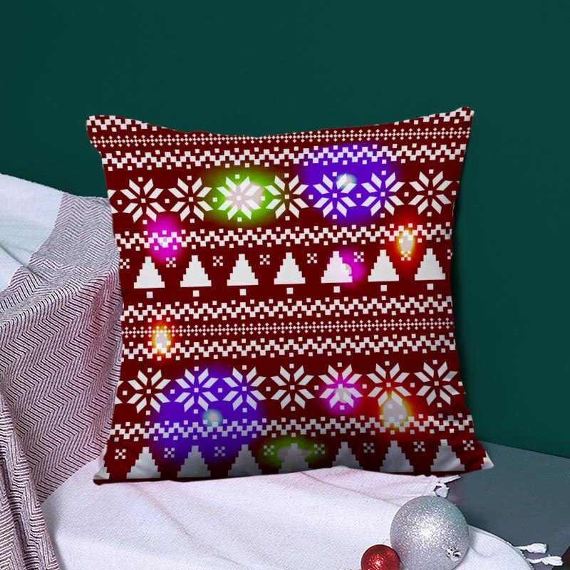 Christmas Series LED Pillow Case