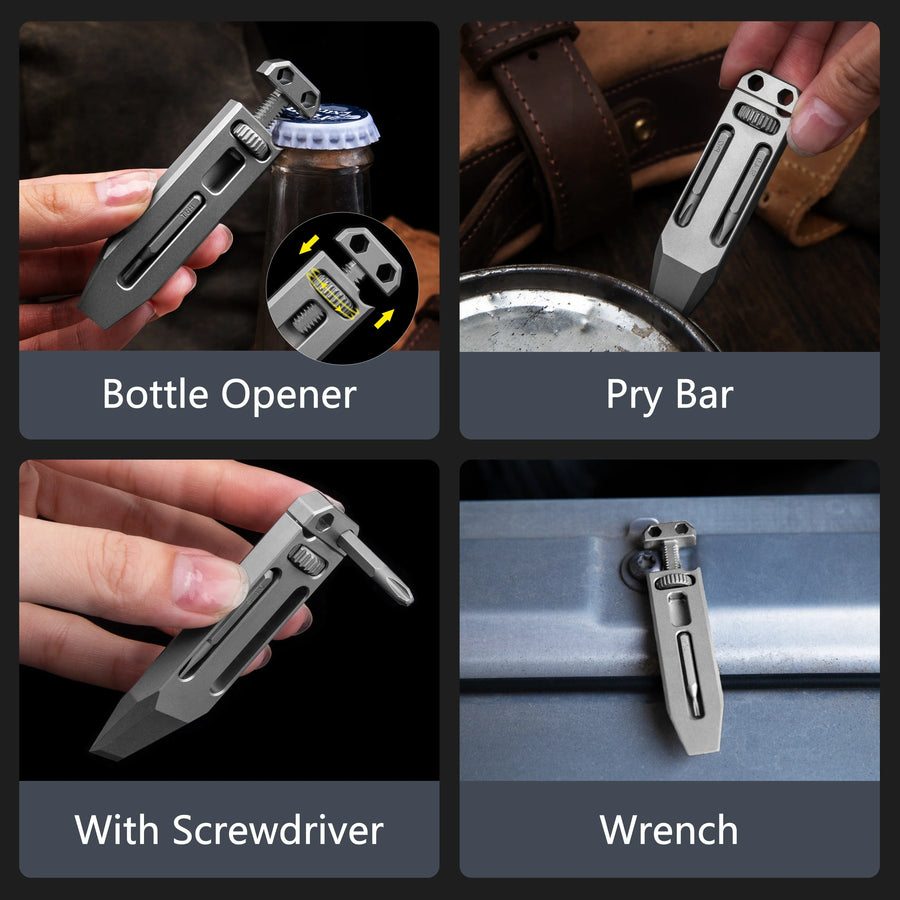 Titanium Alloy Telescopic Camping EDC Multifunctional Tool - Image 4
