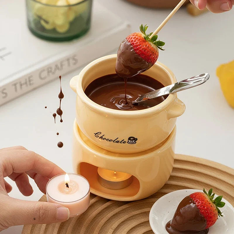 Warm Dip Chocolate Cheese Fondue Pot - Image 1