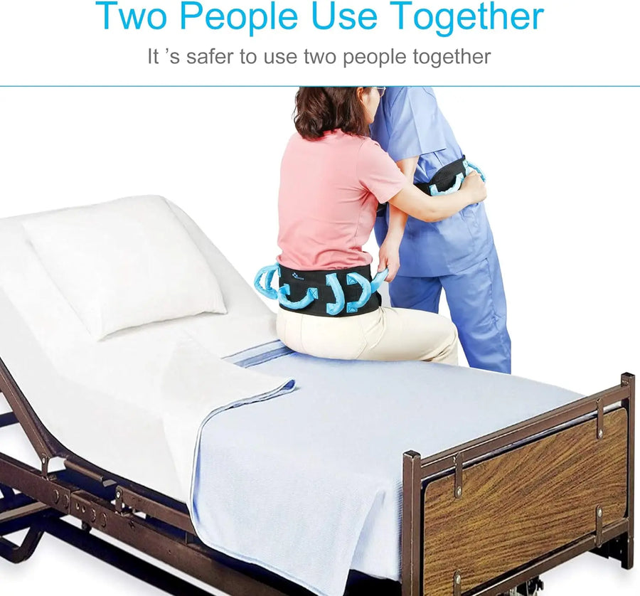 Gait Transfer Seniors Lifting Assist Elderly Patient Belt - Image 4