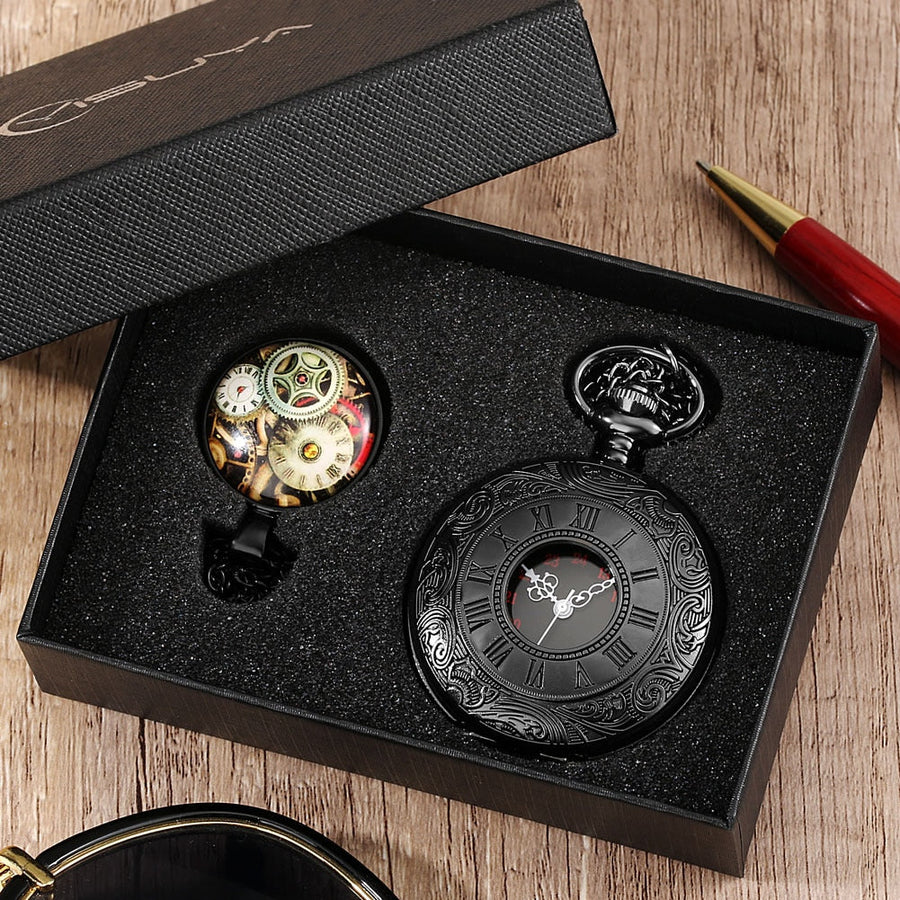 Digital Stainless Steel Pocket Watch Gift Set - Image 34