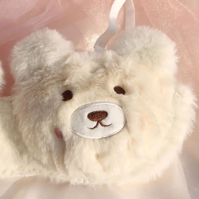 Soft Bear-Themed Cozy Bra Set - Image 3