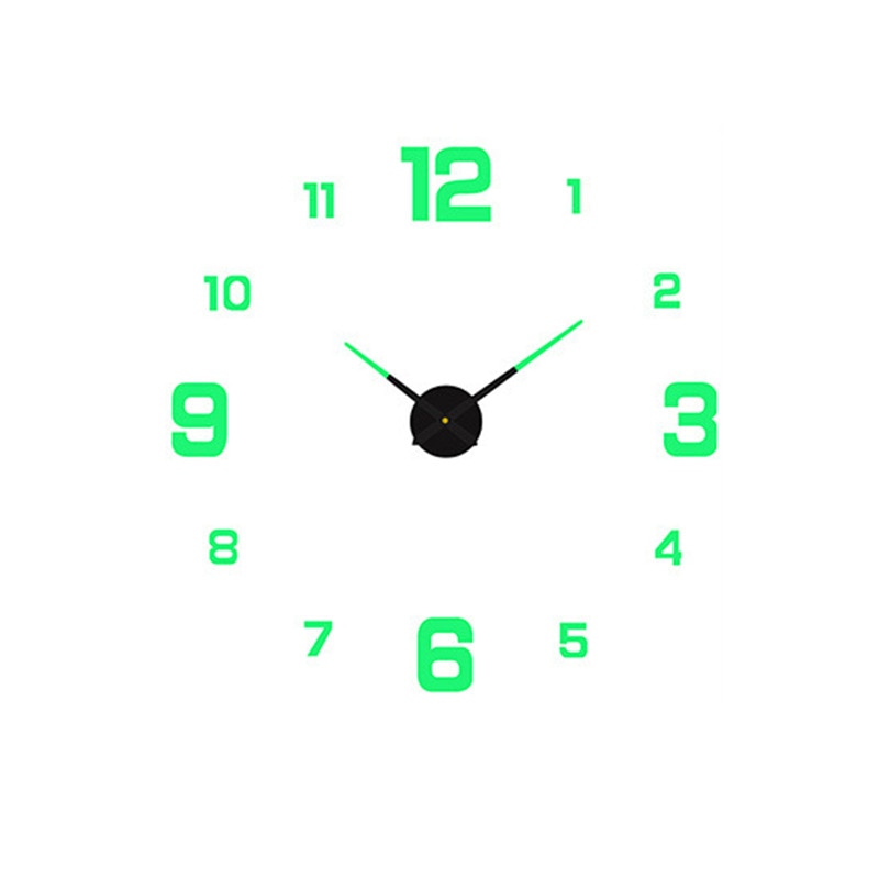 3D Luminous Silent Wall Clock