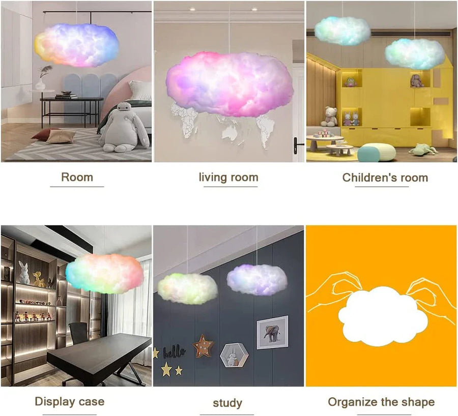 Cloudscape Glow 3D Cloud Smart Bedroom Light - Image 4