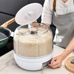 Rotating Grain Organizing Food Dispenser