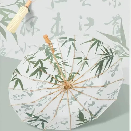 Handmade Bamboo Calligraphy Umbrella - Image 0