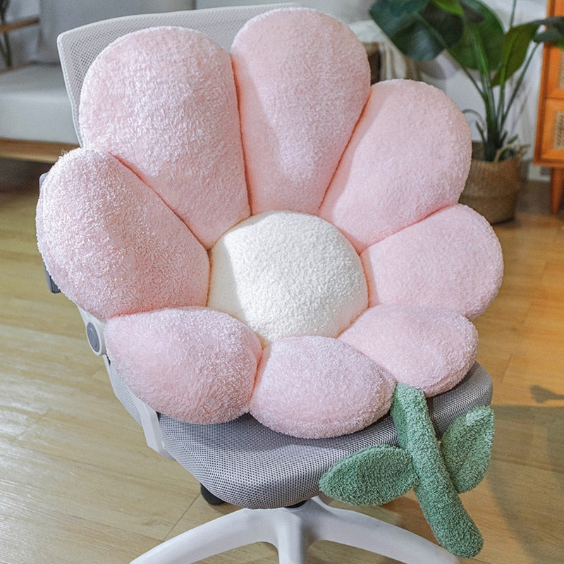 Golden Blossom Sunflower Soft Seat Cushion - Image 1