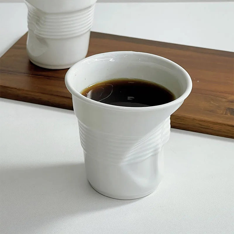 Realistic Ceramic Bent Creative Mug - Image 2
