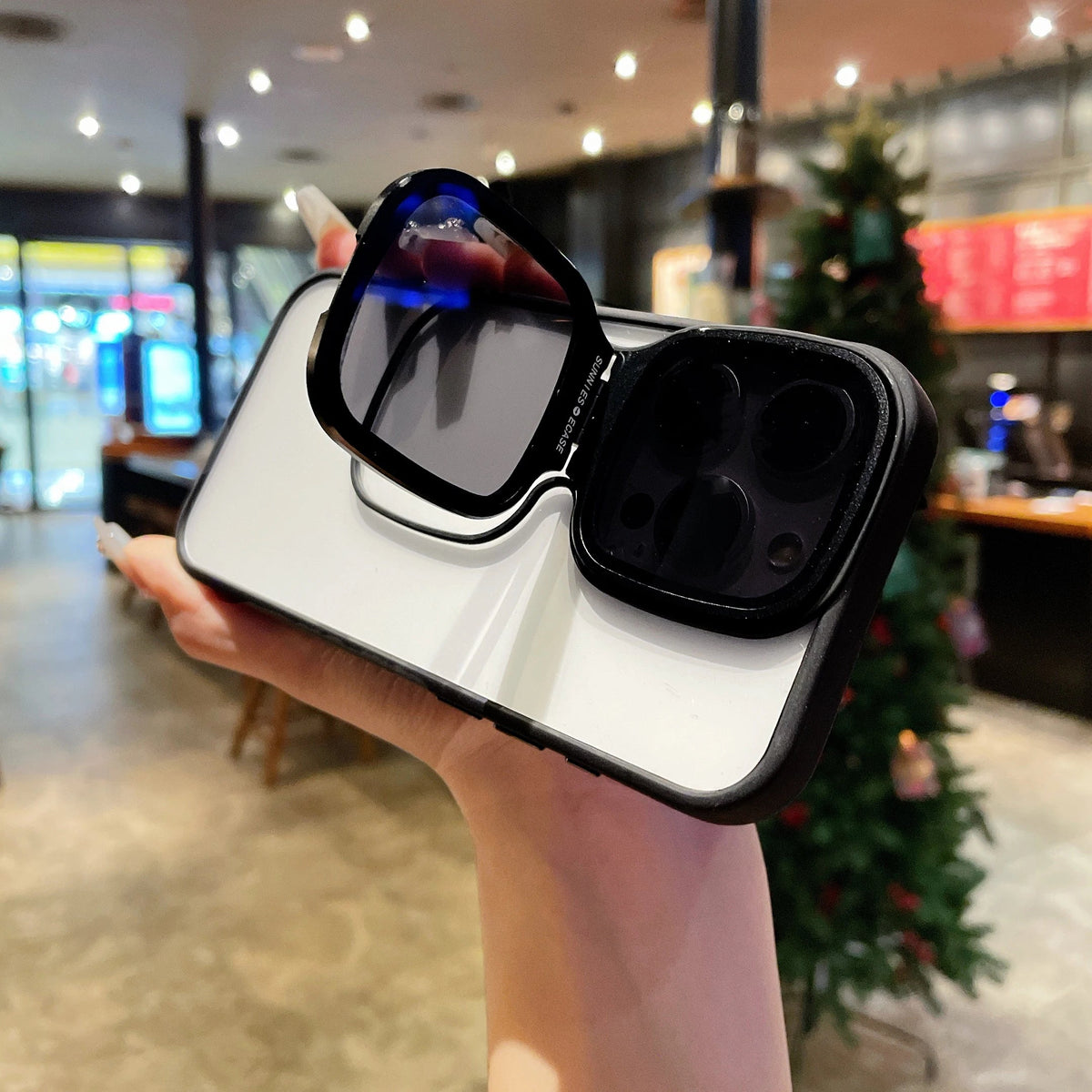 Ultra Lens Protection Acrylic iPhone Case Stand