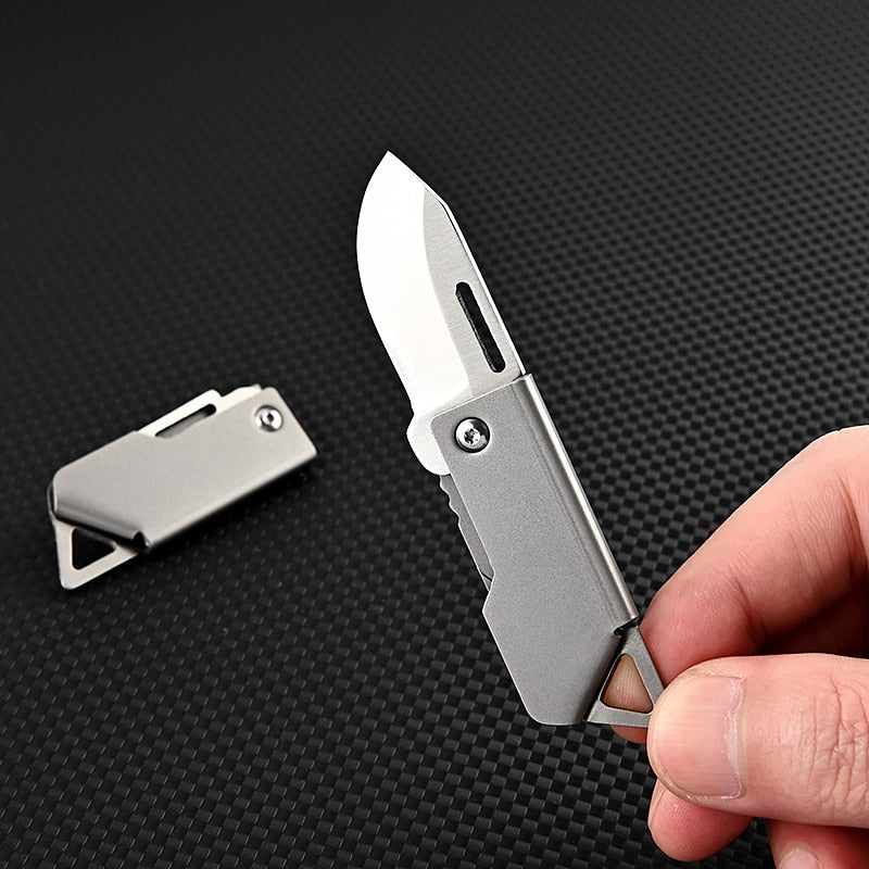 Foldable Master Stainless Steel Survival Mini Knife - Image 4