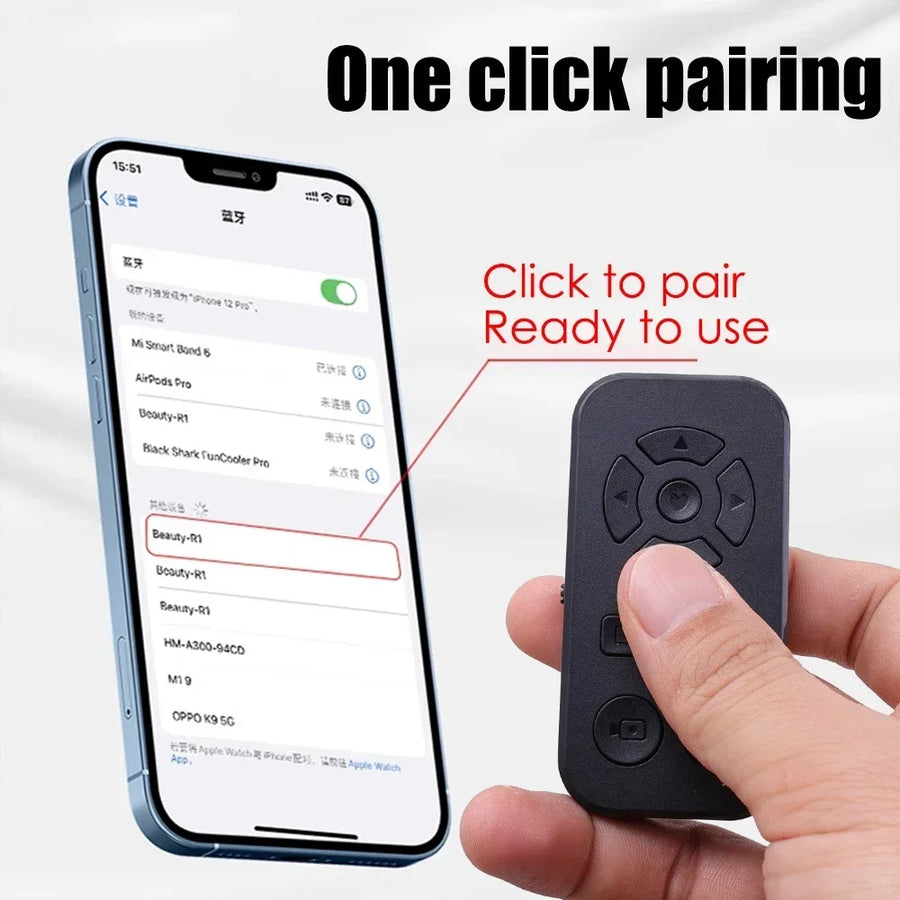 Photo Blast Rechargeable Selfie Bluetooth Remote Controller - Image 3
