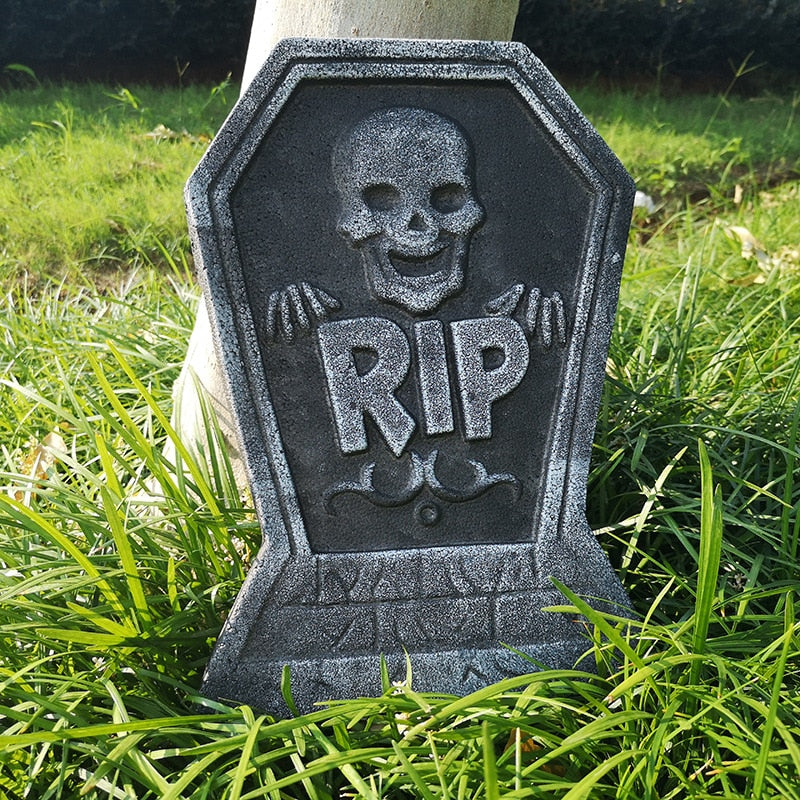 Foam Skeleton Halloween Tombstone - Image 0