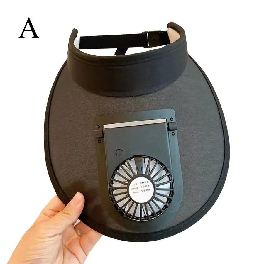 Breathable Summer Sun Visor Cooling Fan Hat - Image 8