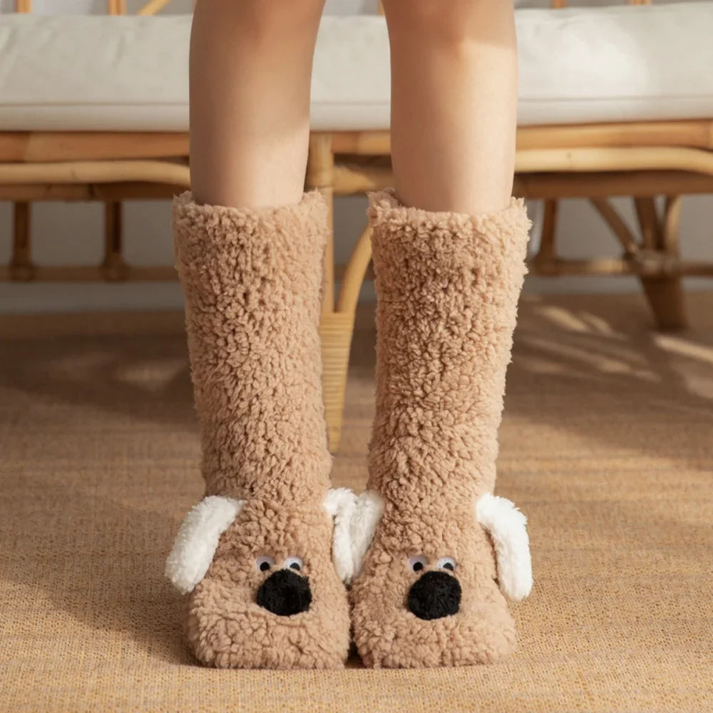 Fluffy Ears Cozy Long Socks - Image 7
