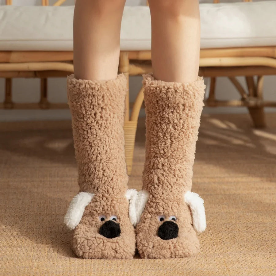 Fluffy Ears Cozy Long Socks - Image 7