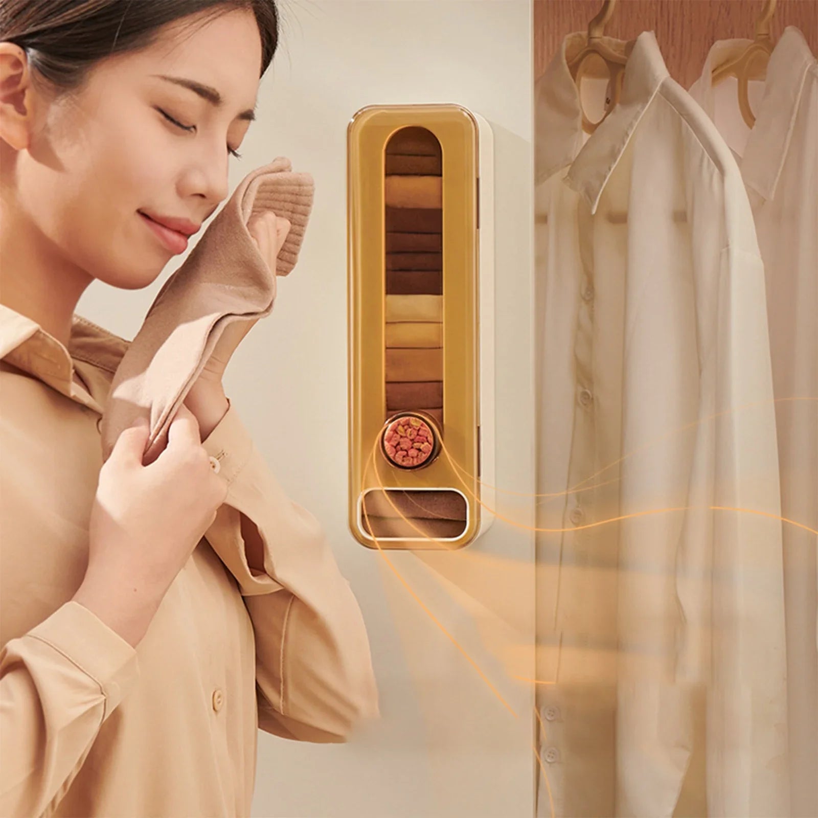 Wall-Mounted Aromatherapy Wardrobe Underwear Organizer - Image 2