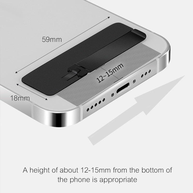 Invisible Metal Sticky Phone Holder Bracket - Image 5