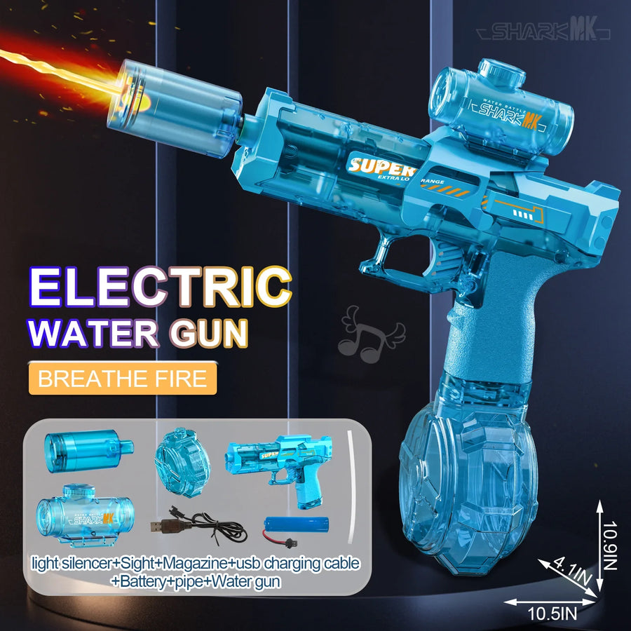 Electric Flame Effect Water Spray Blaster Toy Gun - Image 6