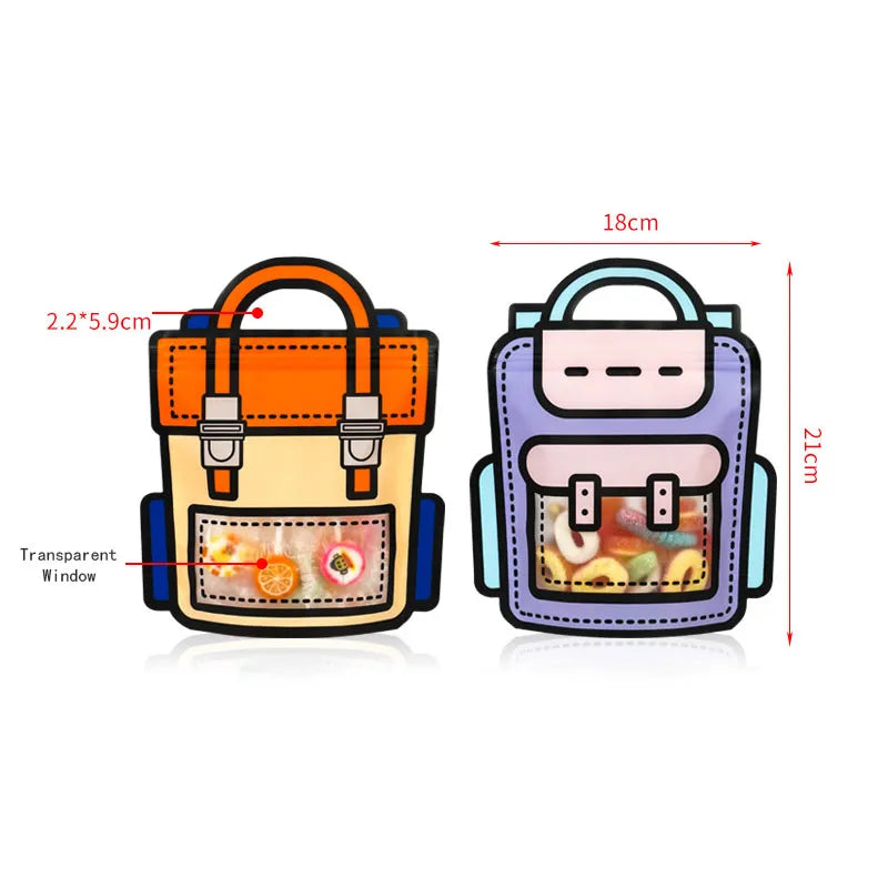 50pcs Creative 2D Cartoon Schoolbag - Image 4