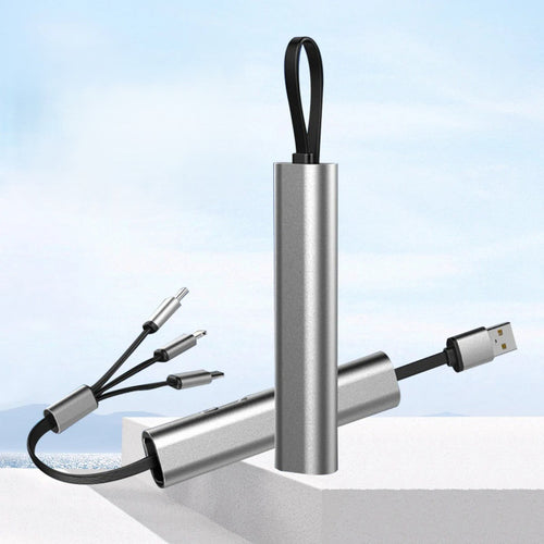 3in1 Metal Anti-Scratch Fast USB Smart Charging Cable - Image 0