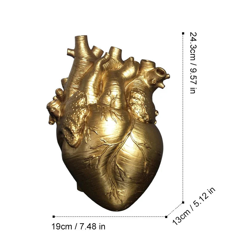 Lovesick Anatomical Heart Ceramic Flower Vase - Image 6