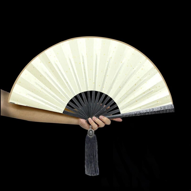 Tungsten Steel Alloy Self-Defense Folding Hand Fan - Image 2