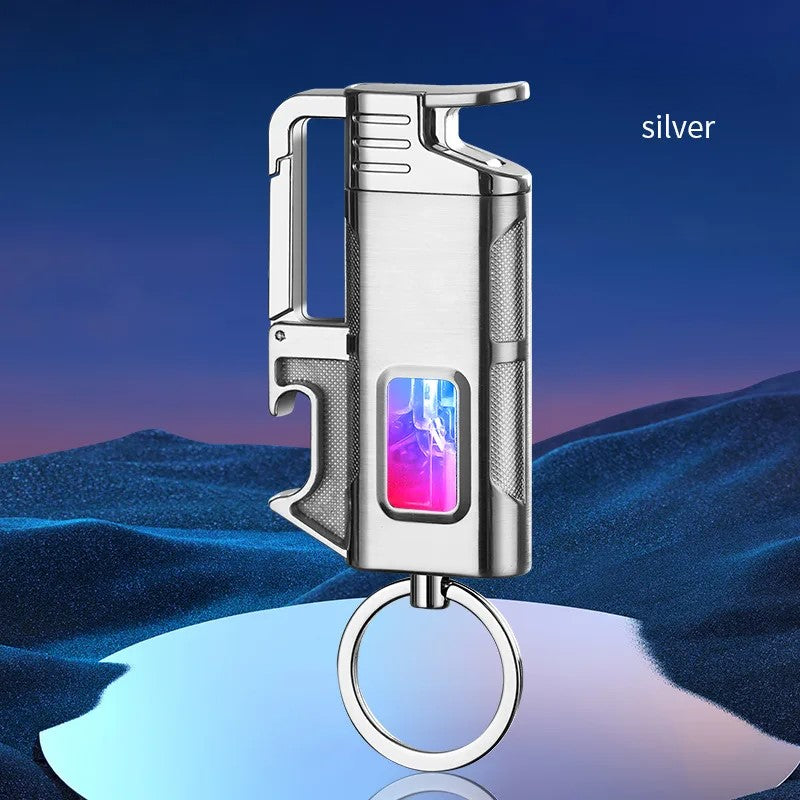 Modern Windproof MetalBottle Opener Keychain Lighter