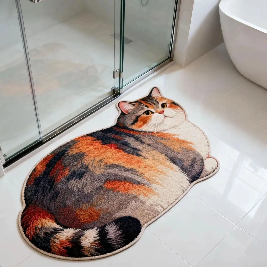 Chubby Cat Quick Dry Bath Mat - Image 5