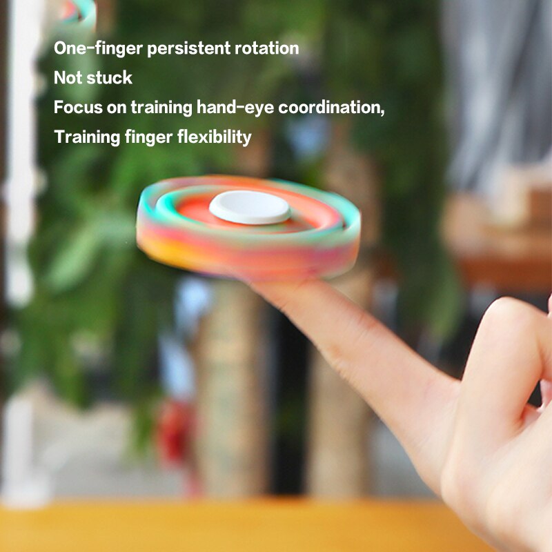 Anti-stress Silicone Colorful Hand Spinner - Image 2