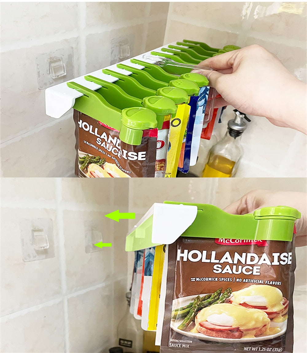 Wall-Mounted Hang Around Seasoning Station Rack