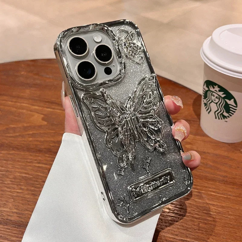 Butterfly Light Transparent iPhone Case - Image 6