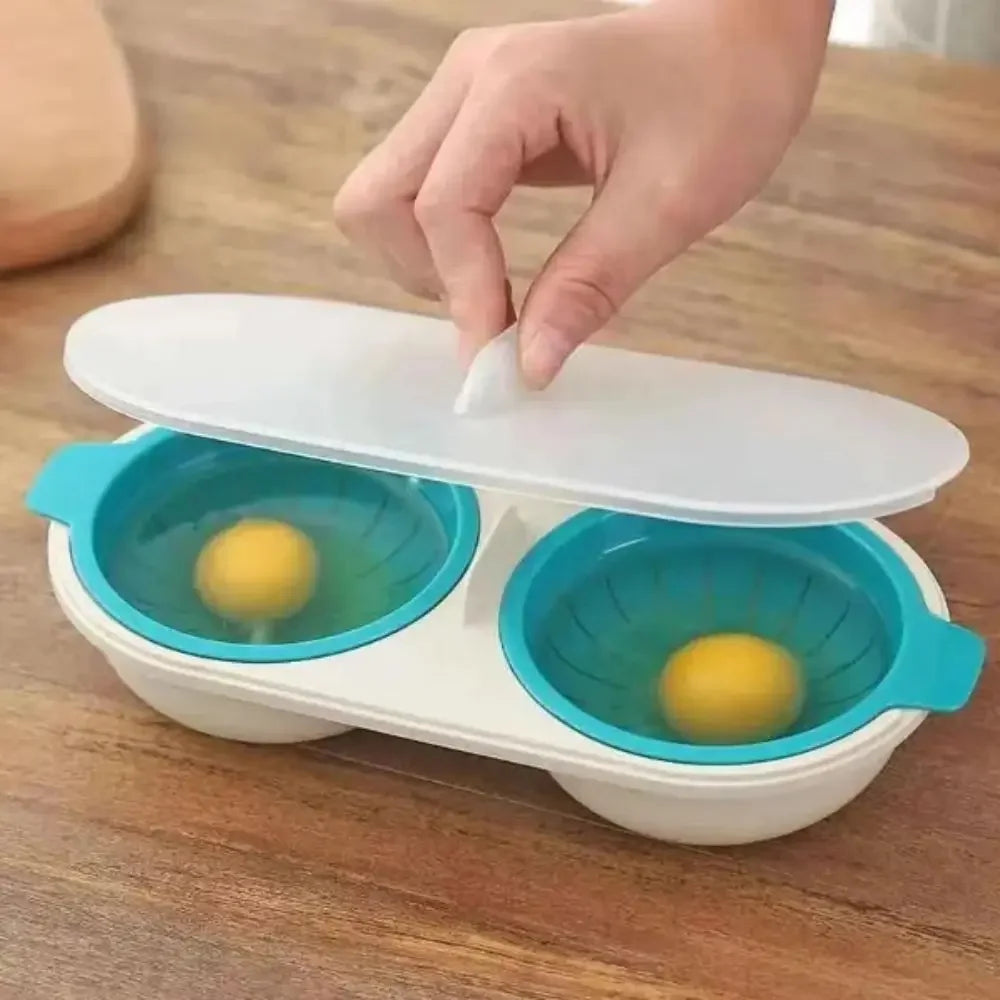 Double Space Durable Microwave Egg Maker