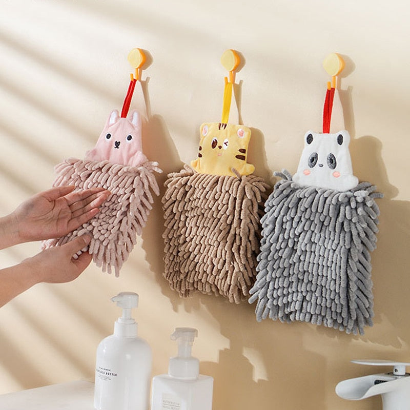 Quick Water Absorber Bear Plush Hand Towel - Image 0