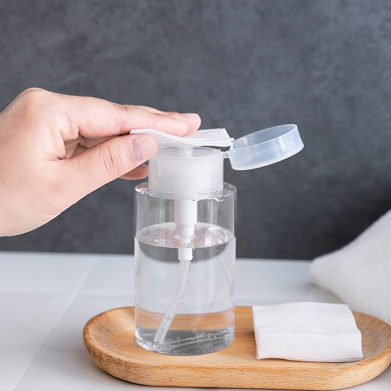 Transparent Refillable Cosmetic Storage Travel Bottle