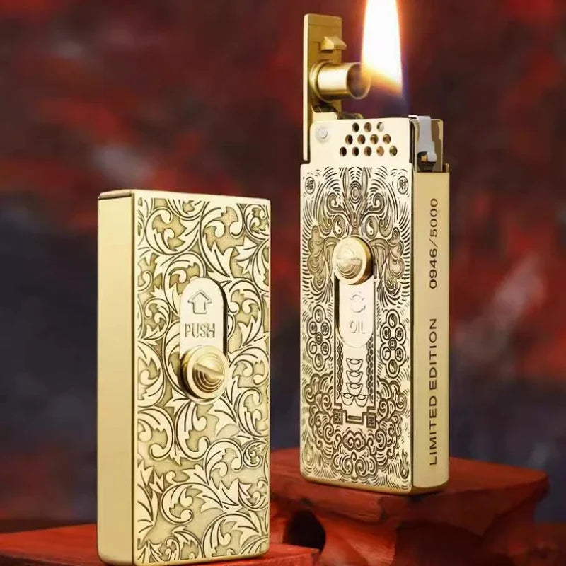 Vintage Flare One-Click Ignition Automatic Lighter - Image 1
