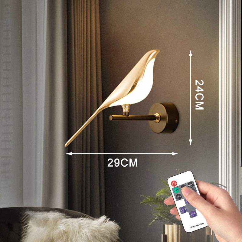 Modern Nordic Wall Bird Lamp - Image 5