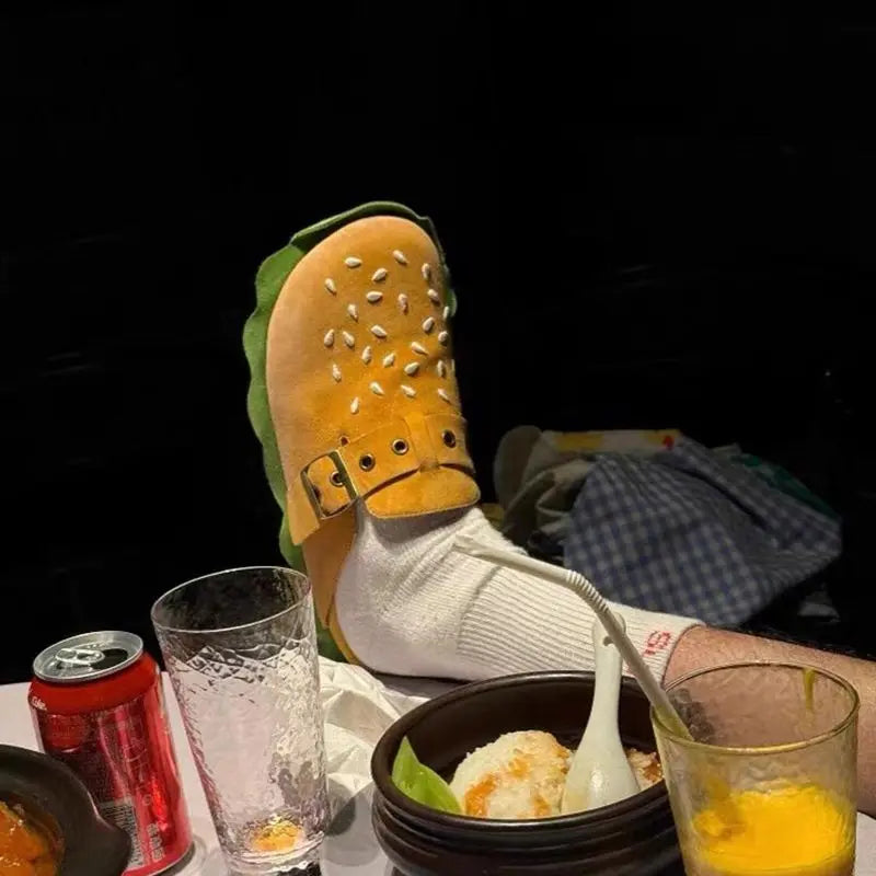 Hamburger Style Casual Beach Slippers - Image 2