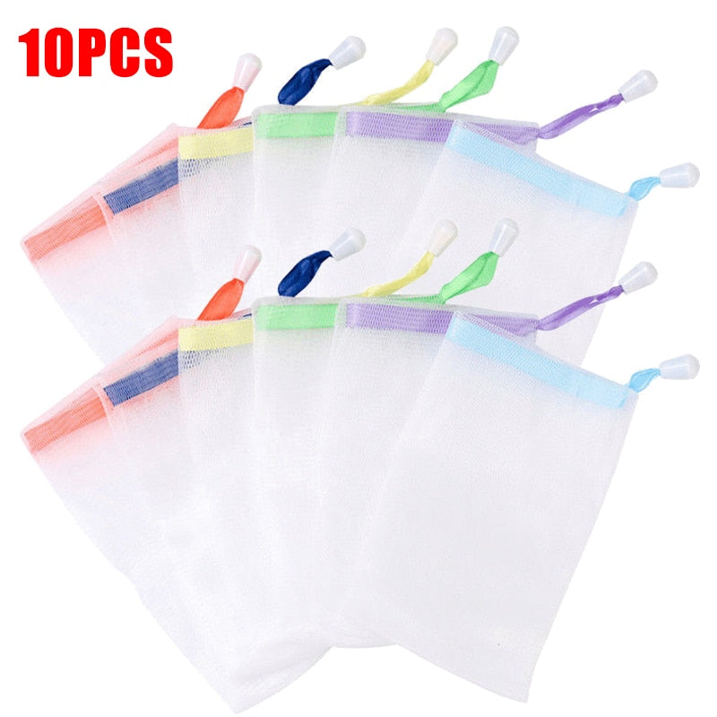 10Pcs Hangable Soap Organizer Mesh Bag - Image 7