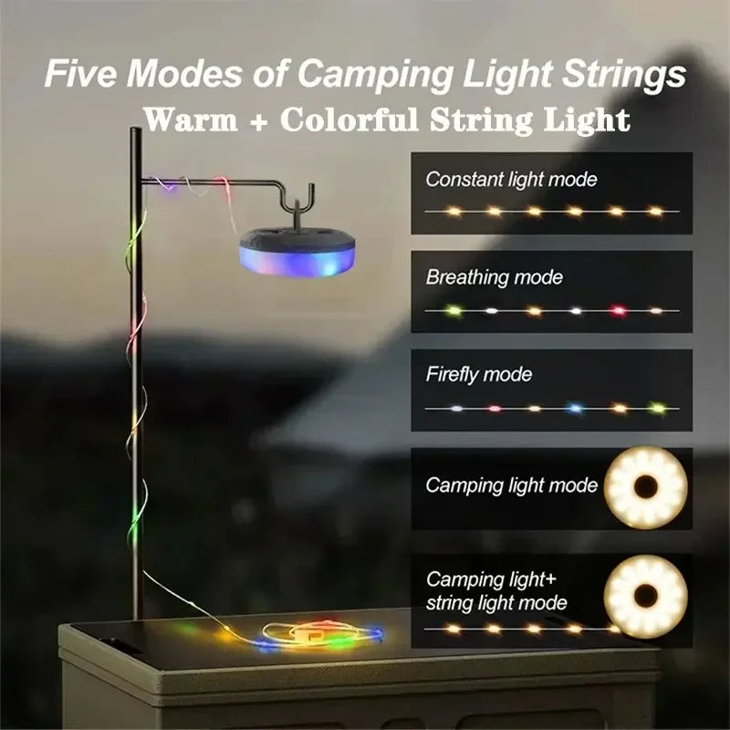 Firefly Retractable Camping String Light