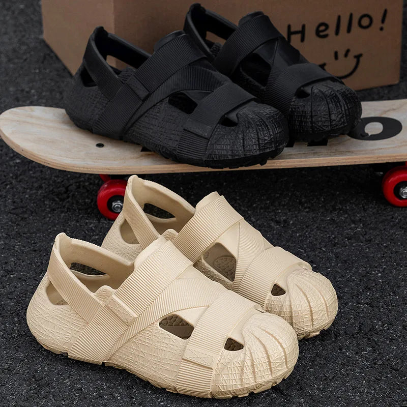 Criss Cross Anti-slip Outdoor Beach Slippers - Image 4