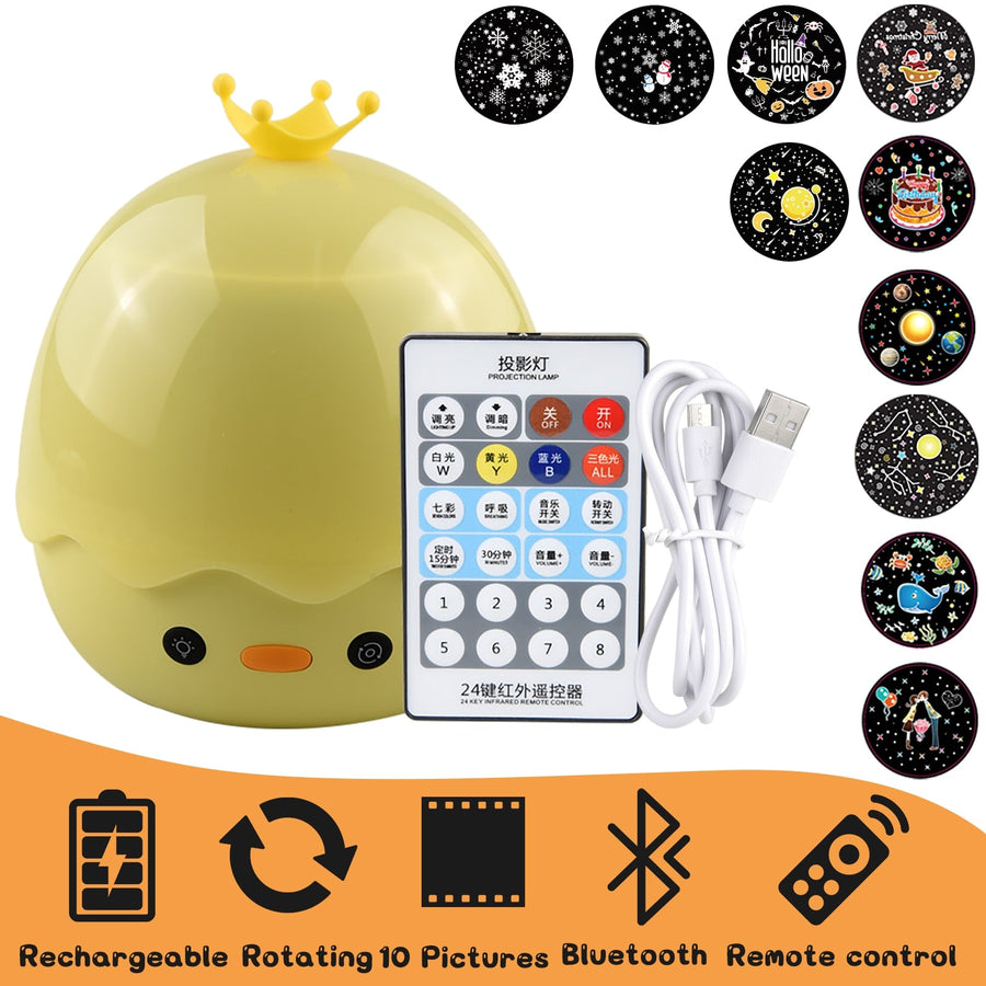 Rotating Deer Music Star Projector Night Lamp - Image 10