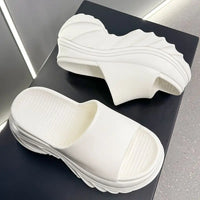 High Heel Soft Sole Platform Slippers - Image 9