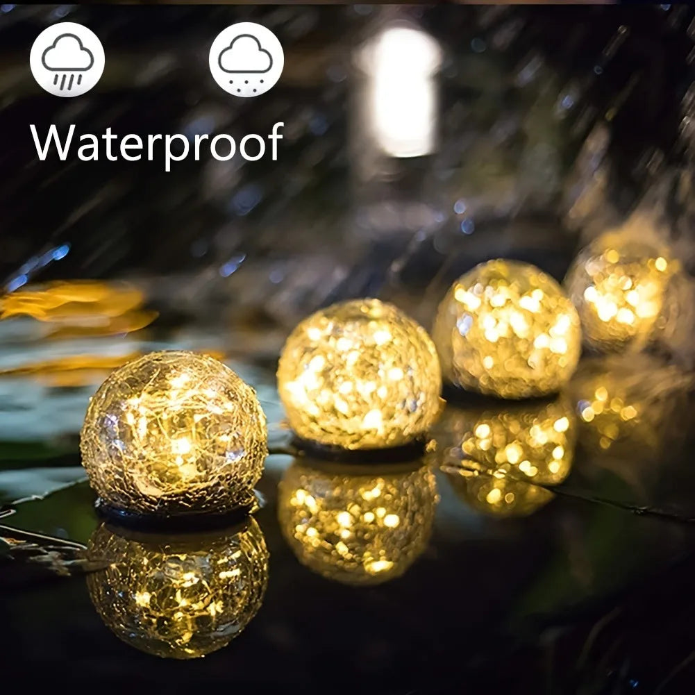 Solar-Powered Glass Ball Magical Garden Light - Image 5