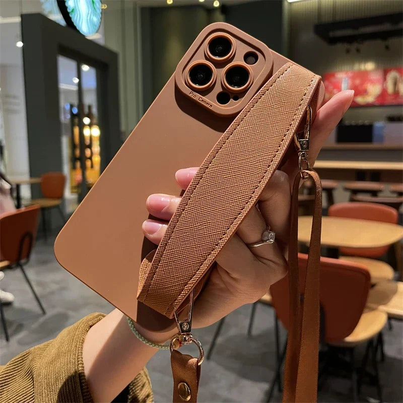 Luxury Detachable Crossbody Necklace Wrist Strap iPhone Case - Image 6