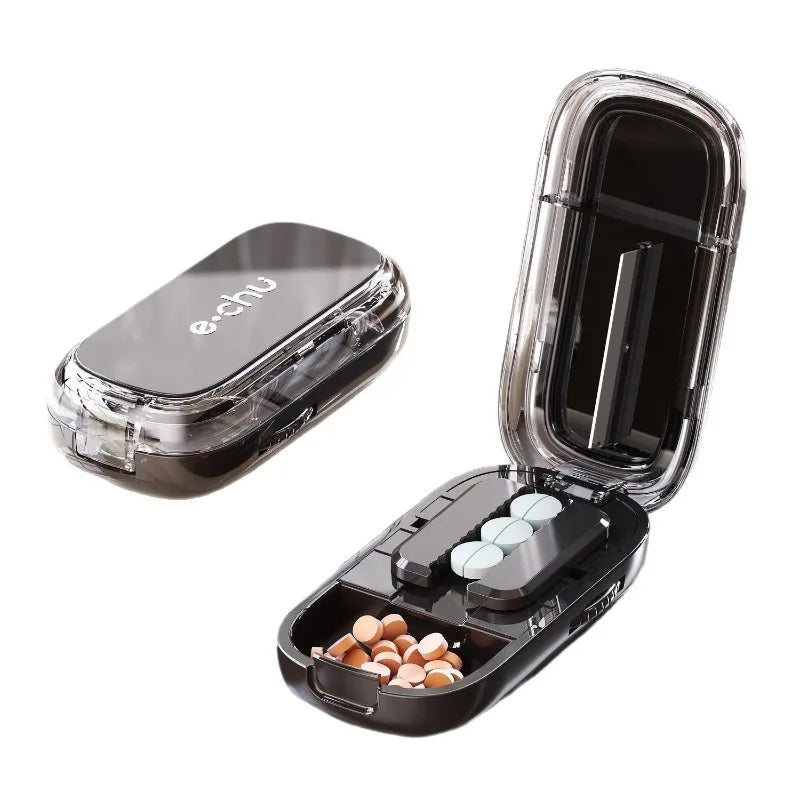 Pocket Size Dustproof Pill Cutter Organizer - Image 6